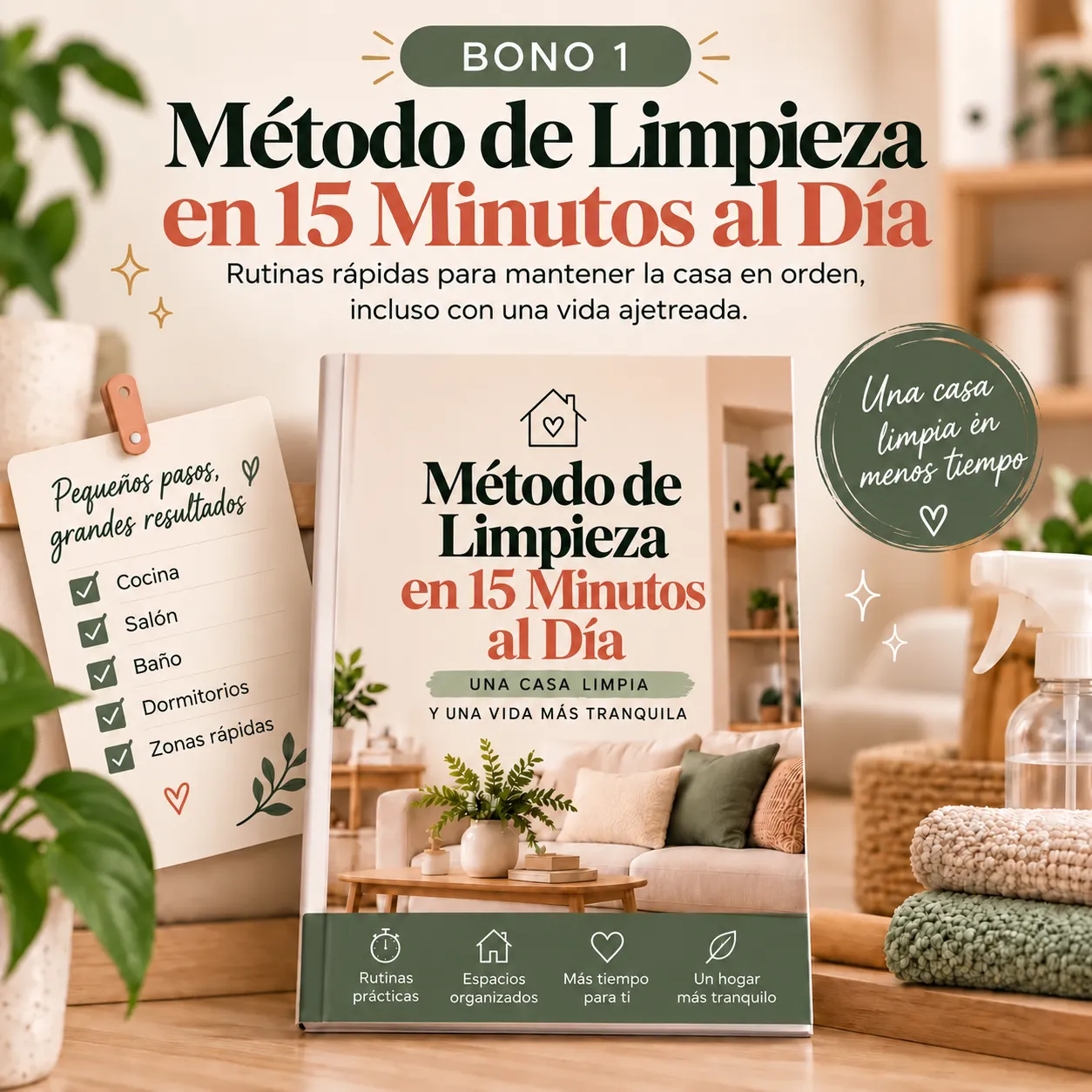 Método de limpieza en 15 minutos al día